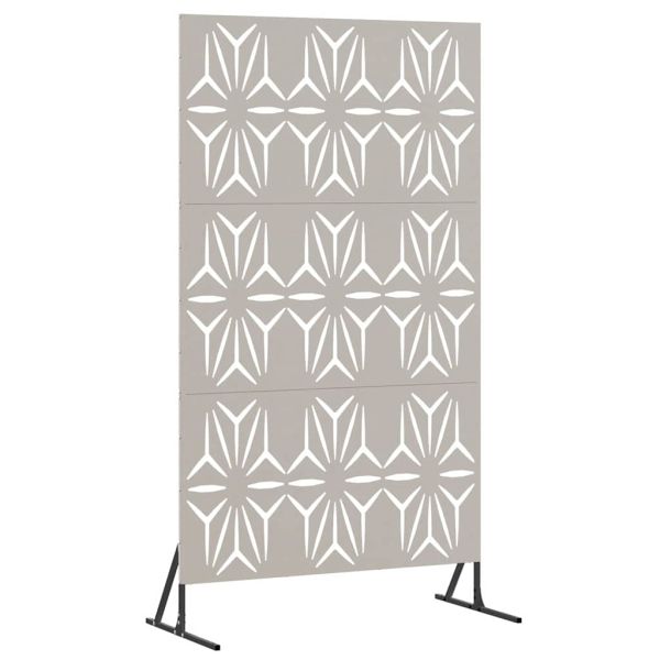 Екран за уединение Сив 100 x 50 x 180 см Патинираща стомана