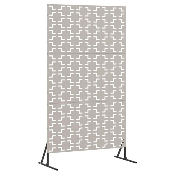 Екран за уединение Сив 100 x 50 x 180 см Патинираща стомана