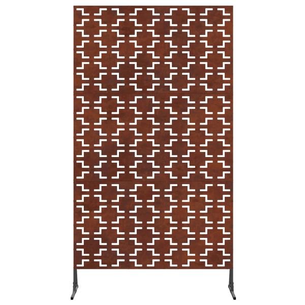 Екран за уединение Сив 100 x 50 x 180 см Патинираща стомана