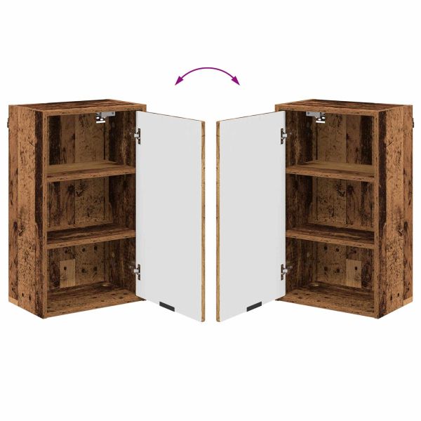 Шкаф за баня Монтиране на стена Старо дърво 39 x 23,5 x 65 см