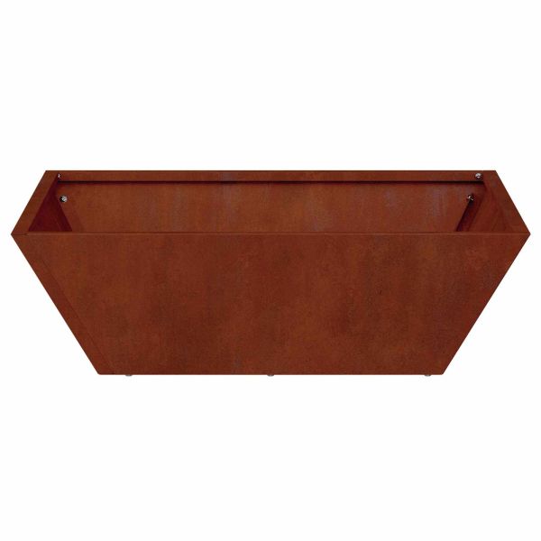 Градинска саксия 5 pcs Ръждясало 50 x 50 x 15 см