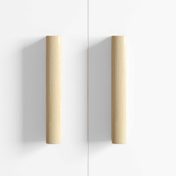 Прав дръжка 587 pcs Естествен цвят дърво 130 x 25 x 30 мм