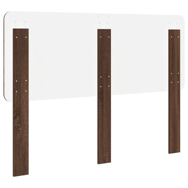 Облегалка за глава с таблото Кафяв дъб 160 cm Инженерно дърво