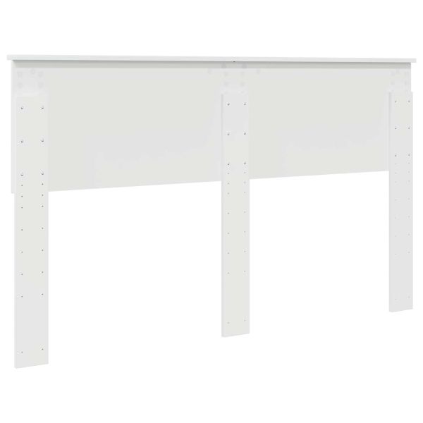 Облегалка за глава с таблото Гланц бяло 150 cm Инженерно дърво