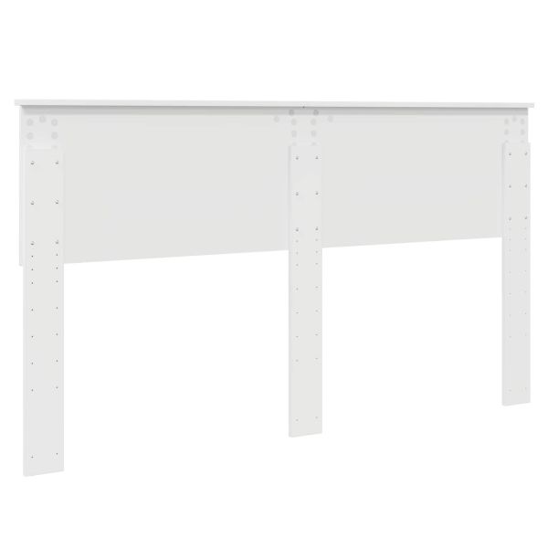 Облегалка за глава с таблото Гланц бяло 160 cm Инженерно дърво