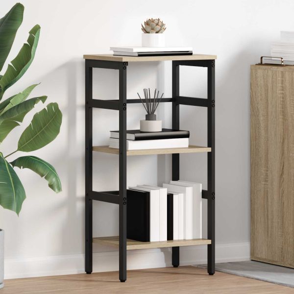 Рафт за книги Сонома дъб 40 х 29,5 х 81 см Инженерно дърво