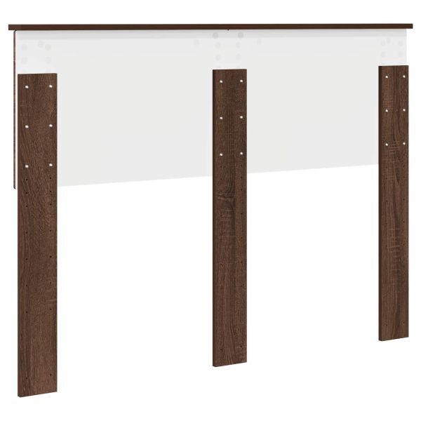 Облегалка за глава с таблото Кафяв дъб 135 cm Инженерно дърво