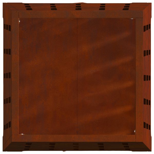 Огнище Кафяво 50 x 50 x 70 cm Патинираща стомана