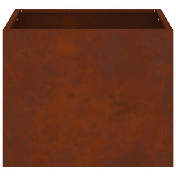 Градинска саксия Патинираща стомана 50 x 32 x 40 см