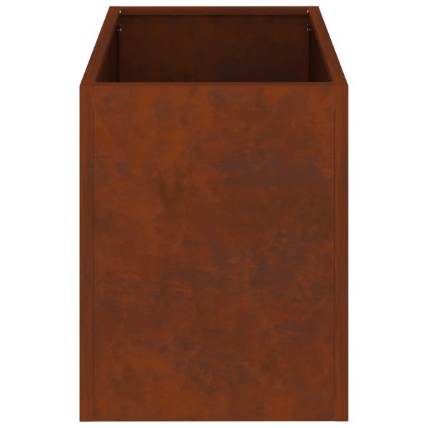 Градинска саксия Патинираща стомана 50 x 32 x 40 см