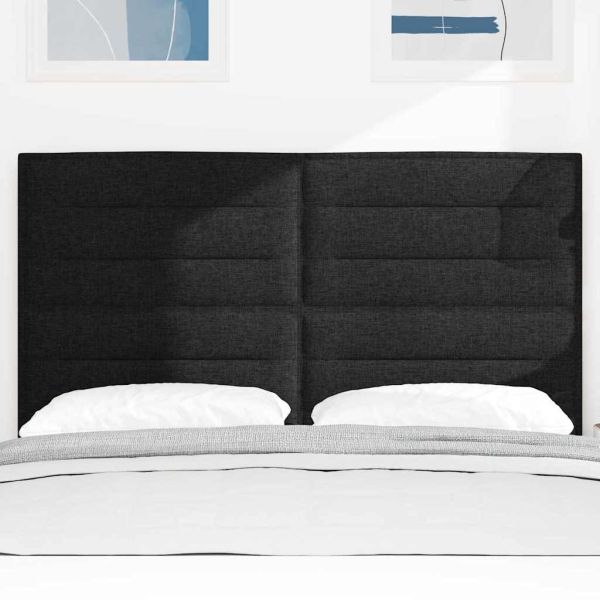 Облегалка за глава с таблото Черно 160 cm Изкуствена