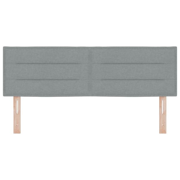 LED глава С LED лентисти светлини Светлосиво 144 см Полиестер