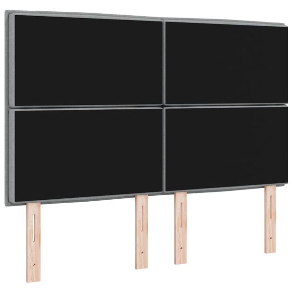 LED глава С LED лентисти светлини Светлосиво 160 cm Полиестер