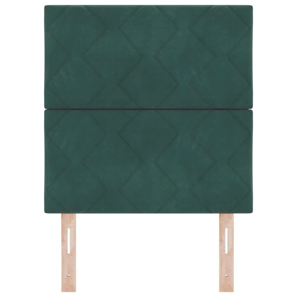 LED глава с таблото Тъмен зелен 80 cm Изкуствена