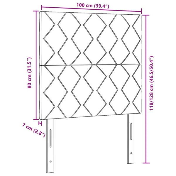 LED глава Тъмен син 100 cm Изкуствена