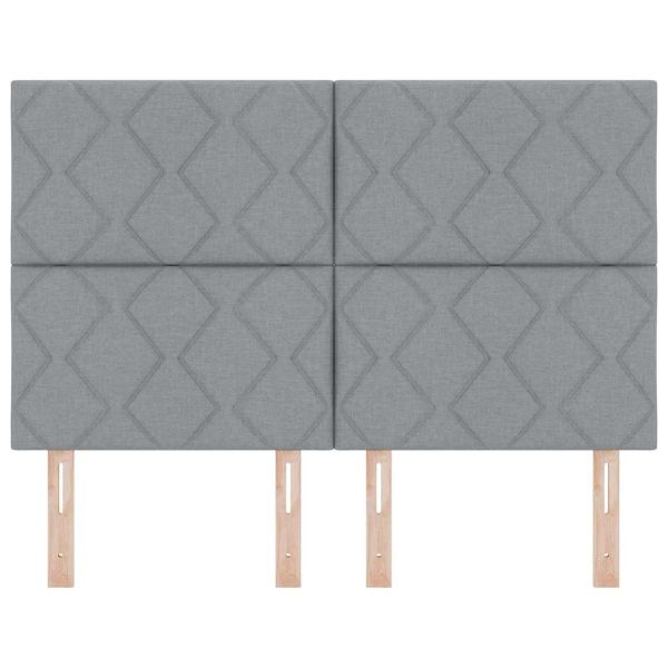 Облегалка за глава Светлосиво 160 cm текстил