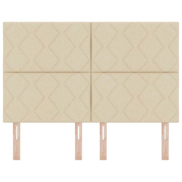 Облегалка за глава Крем 160 cm текстил