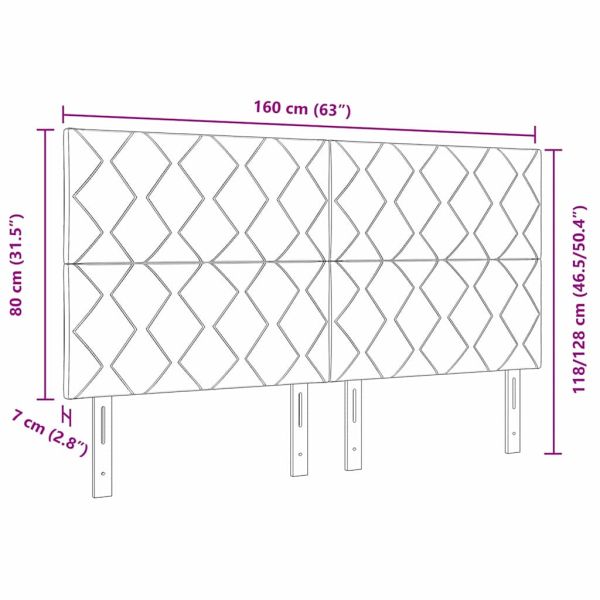 LED глава Розово 160 cm Изкуствена