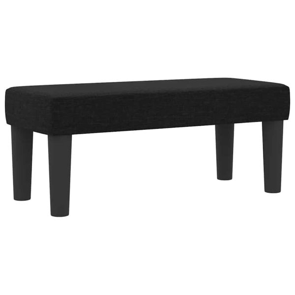 Легло с пружинирана основа с матрак Черно 90 x 200 cm текстил