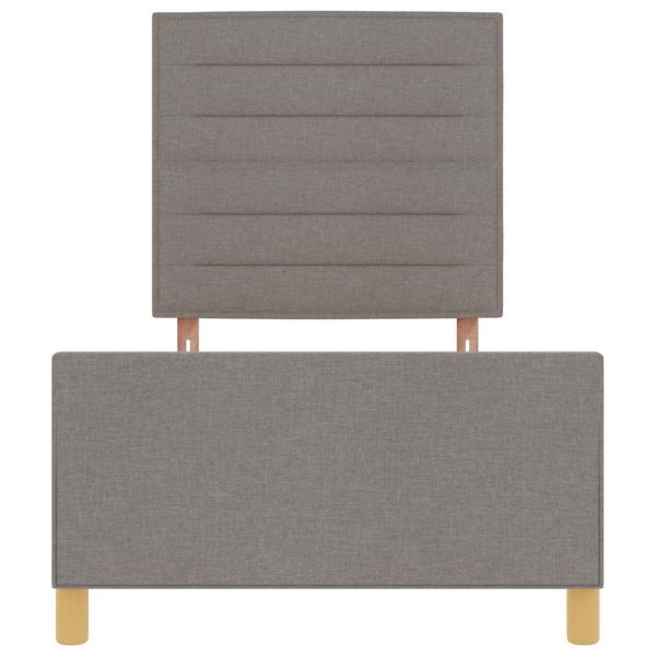 Рамка за легло с таблото Таупе 90 x 190 cm текстил