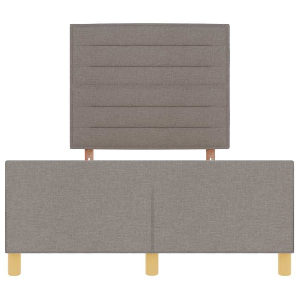 Рамка за легло с таблото Таупе 120 x 200 cm текстил