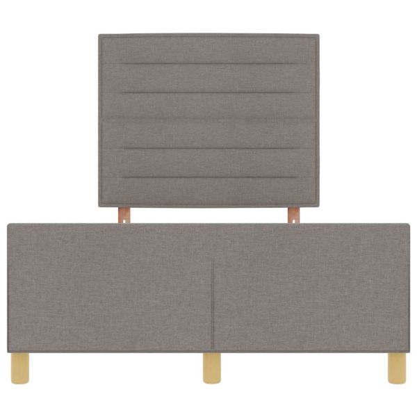 Рамка за легло с таблото Таупе 140 x 190 cm текстил