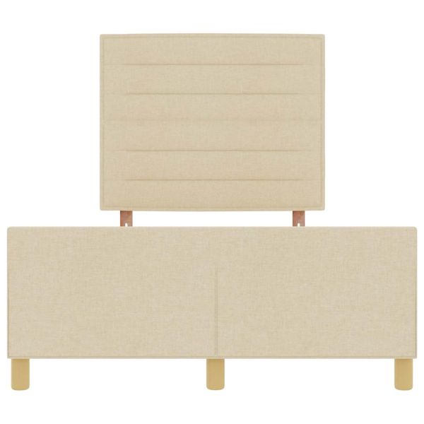 Рамка за легло с таблото Крем 140 x 190 cm текстил