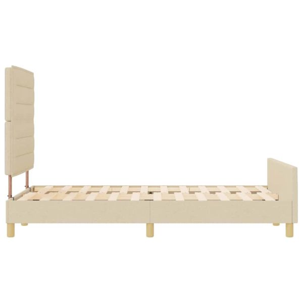 Рамка за легло с таблото Крем 140 x 190 cm текстил