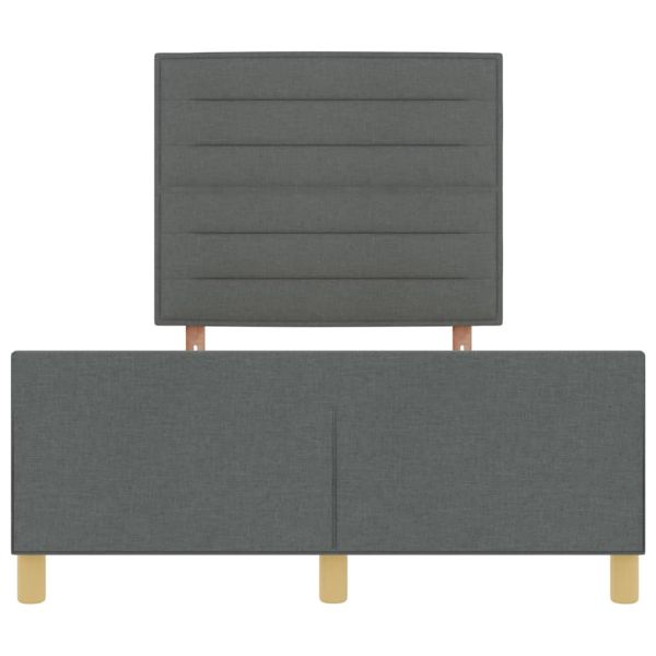 Рамка за легло с таблото Тъмносив 160 x 200 cm текстил