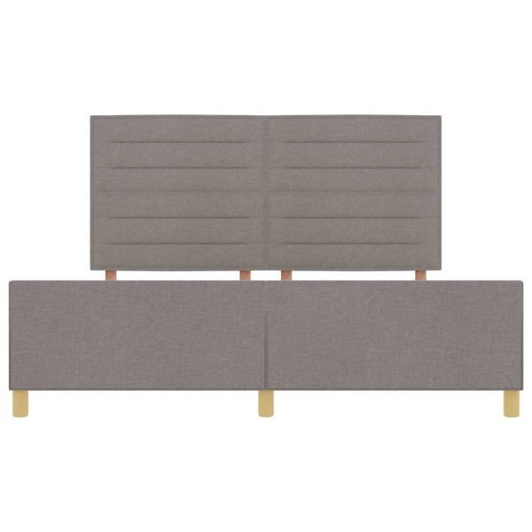 Рамка за легло с таблото Таупе 180 x 200 cm текстил