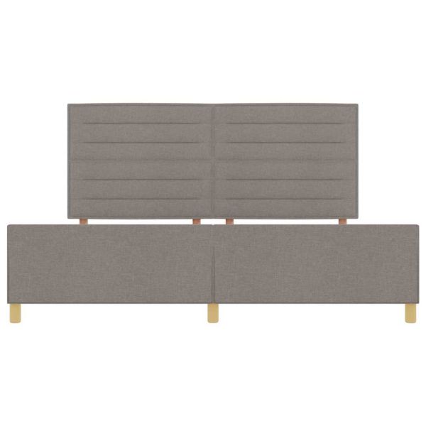 Рамка за легло с таблото Таупе 200 x 200 cm текстил