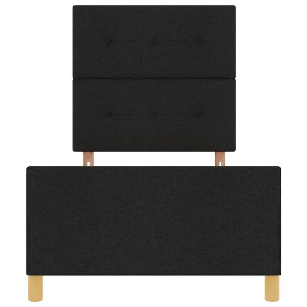 Рамка за легло с таблото Черно 90 x 200 cm текстил