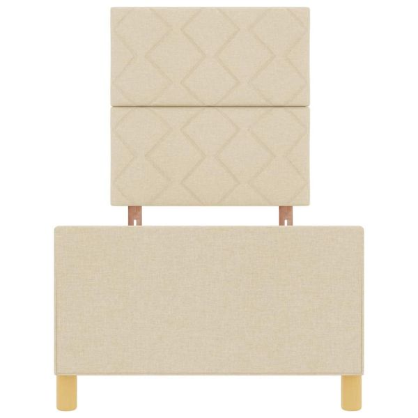 Рамка за легло с таблото Крем 80 x 200 cm текстил