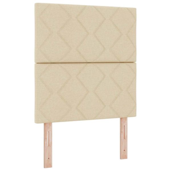 Рамка за легло с таблото Крем 80 x 200 cm текстил