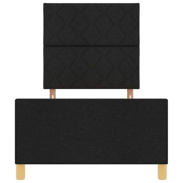 Рамка за легло с таблото Черно 100 x 200 cm текстил