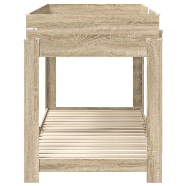 Двуетажно легло за деца Сонома дъб 100 x 200 cm Инженерно дърво