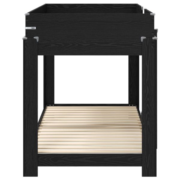 Двуетажно легло за деца Черния дъб 100 x 190 cm Инженерно дърво