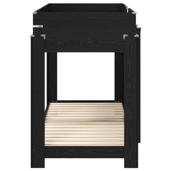 Двуетажно легло за деца Черния дъб 75 x 190 cm Инженерно дърво