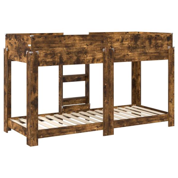 Двуетажно легло за деца Димян дъб 75 x 190 cm Инженерно дърво