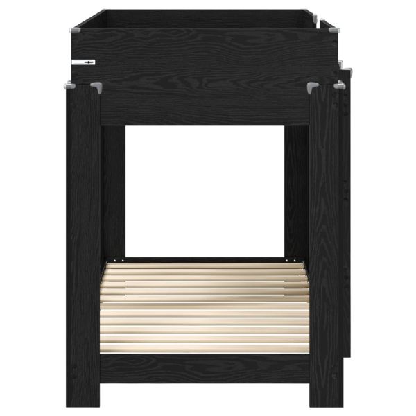 Двуетажно легло за деца Черния дъб 80 x 160 cm Инженерно дърво