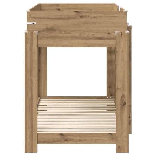 Двуетажно легло за деца Дъб 80 x 160 cm Инженерно дърво