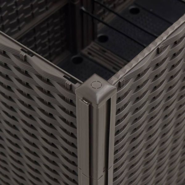 Градински сандък, кафяв, 160x120x53 см, PP