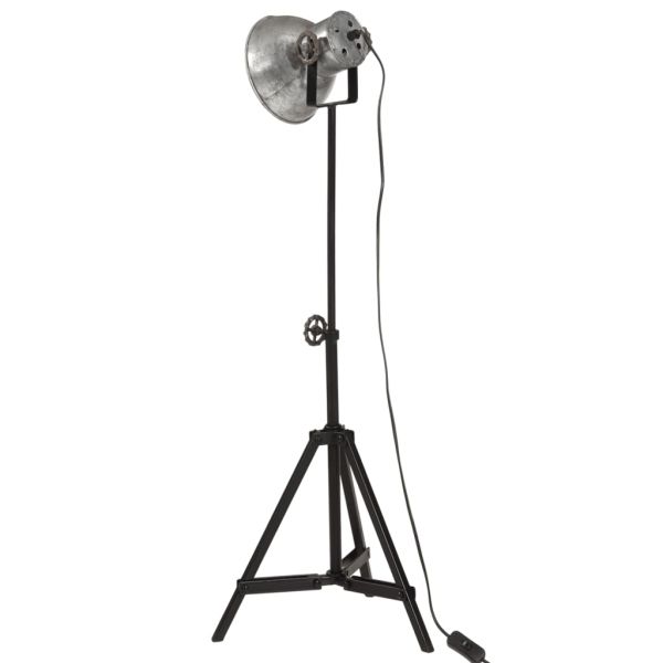 Подова лампа, 25 W, винтидж, сребриста, 35x35x65/95 см, E27