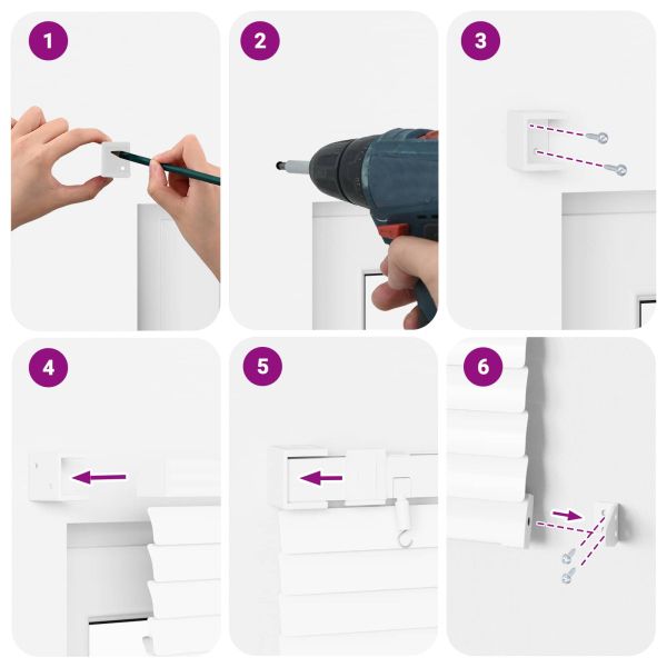 Венецианска щора Регулирума Бял 213 x 60 см ПВЦ