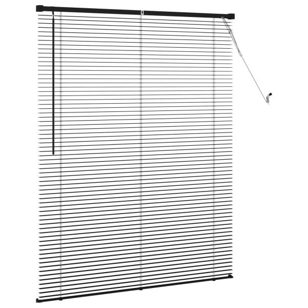 Венецианска щора Регулирума Черно 150 x 110 см ПВЦ