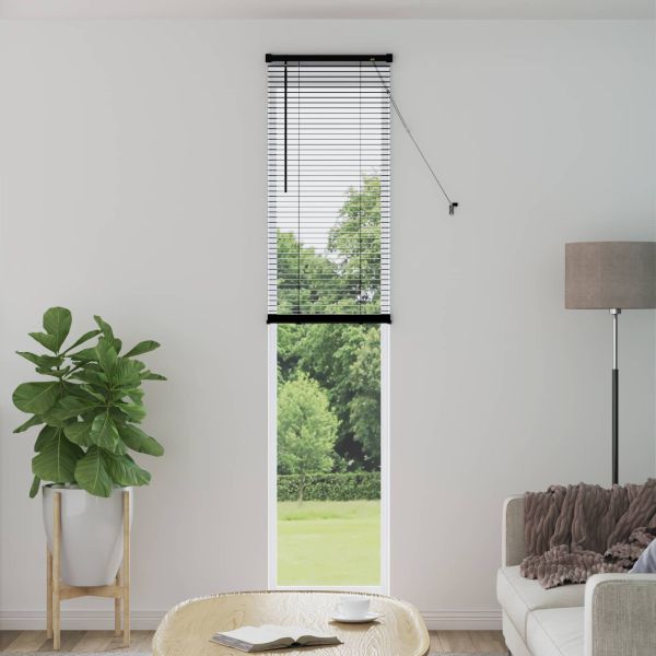 Венецианска щора Регулирума Черен 213 x 50 см ПВЦ