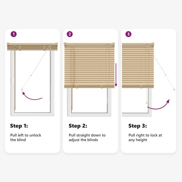Венецианска щора Светло кафяво с шарка 150 x 40 см ПВЦ