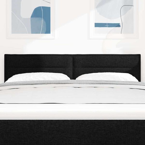 Облегалка за глава с таблото Черно 144 см Изкуствена