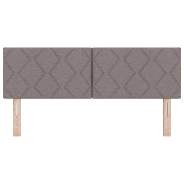 Облегалка за глава с таблото Таупе 160 cm Изкуствена