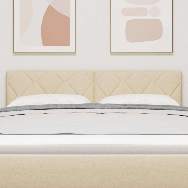 Облегалка за глава с таблото Крем 160 cm Изкуствена